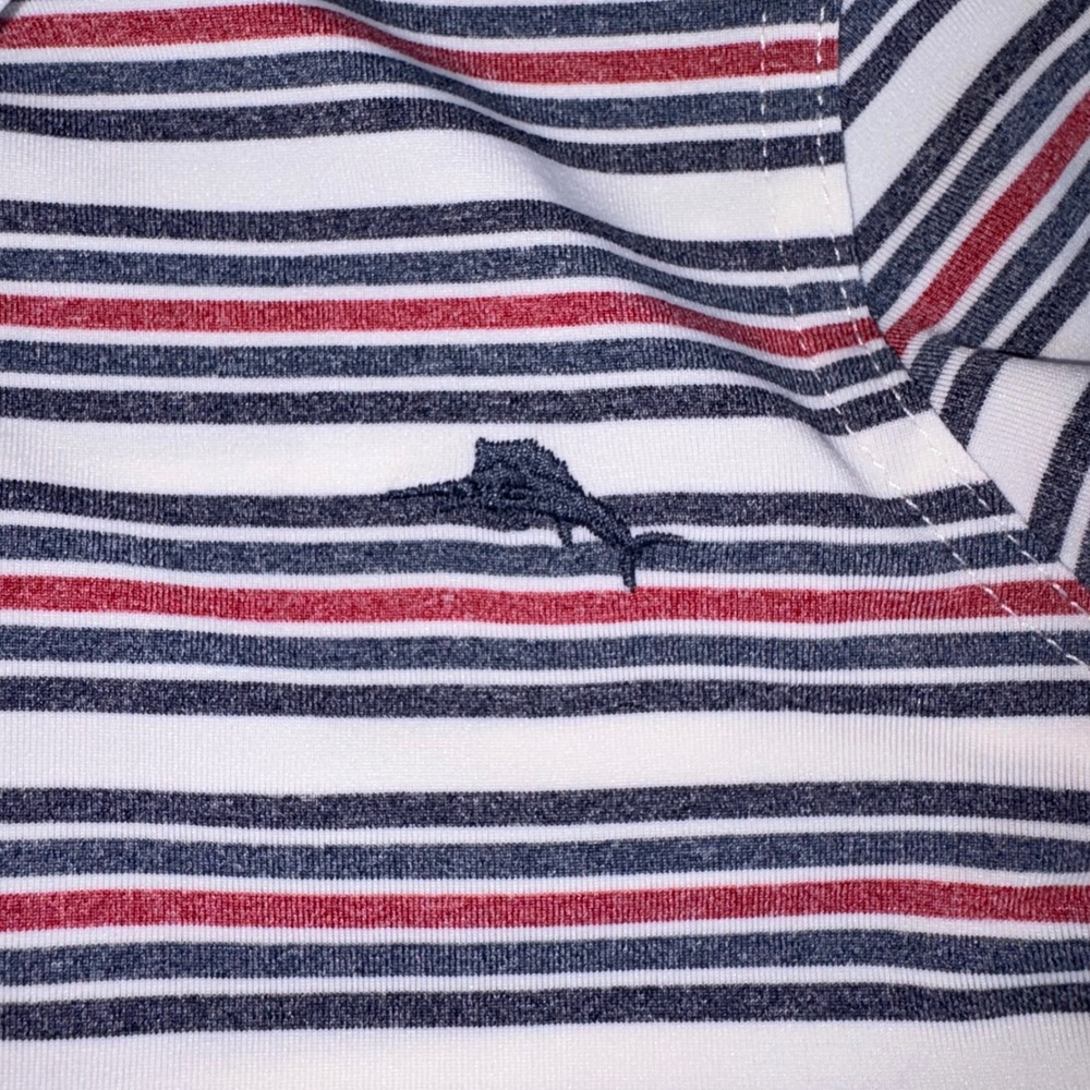 Tommy Bahama Polo & Shorts Set age 4T Navy Red White New Striped Nautical Outfit - Picture 3 of 8